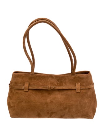 Manu Atelier Suede Shoulder Bag