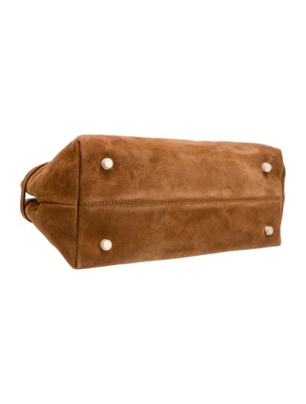 Manu Atelier Suede Shoulder Bag