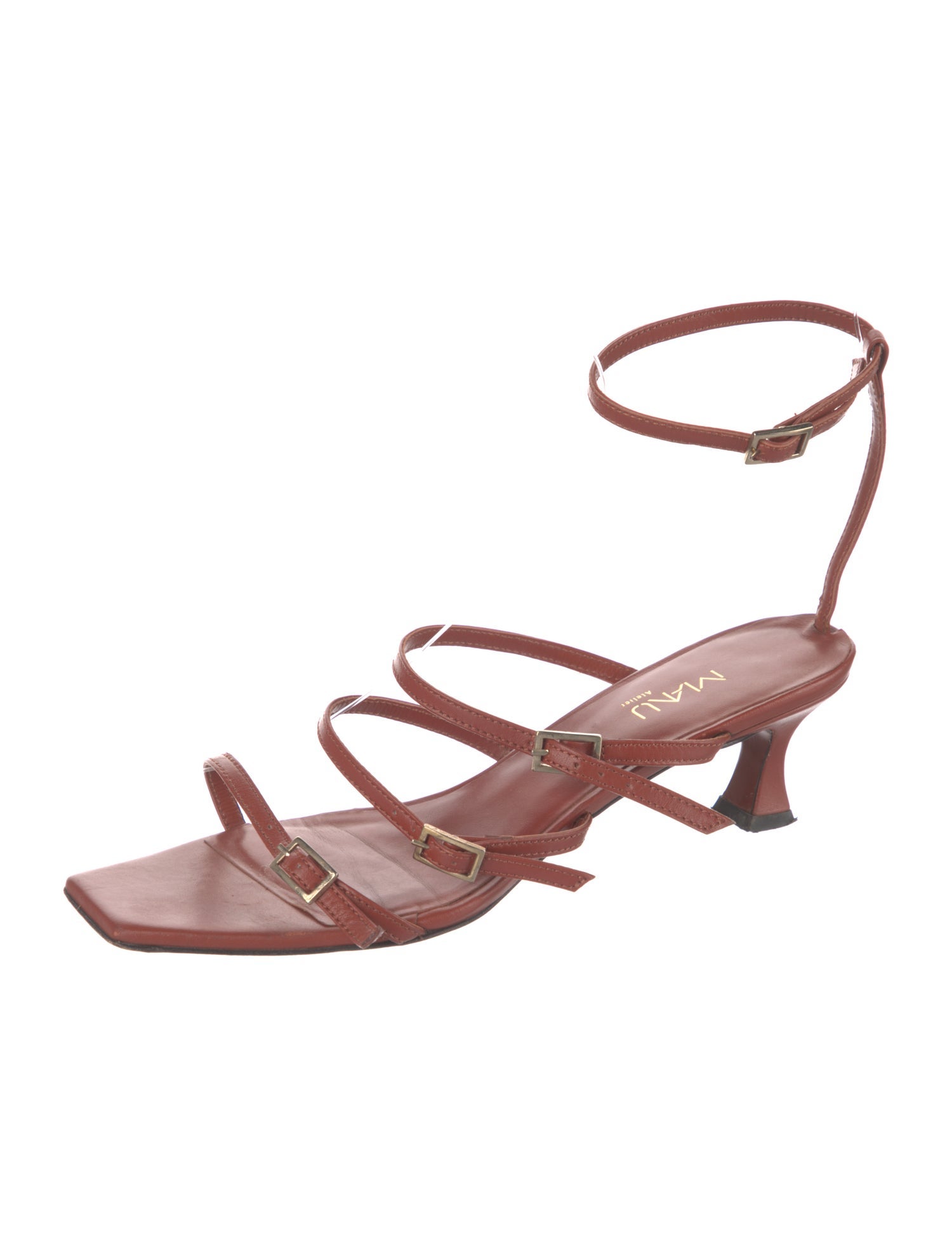 Manu Atelier Leather Gladiator Sandals