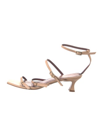 Manu Atelier Leather Slingback Pumps