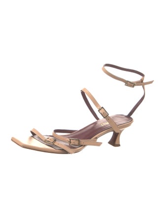 Manu Atelier Leather Slingback Pumps