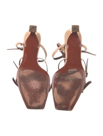 Manu Atelier Leather Slingback Pumps