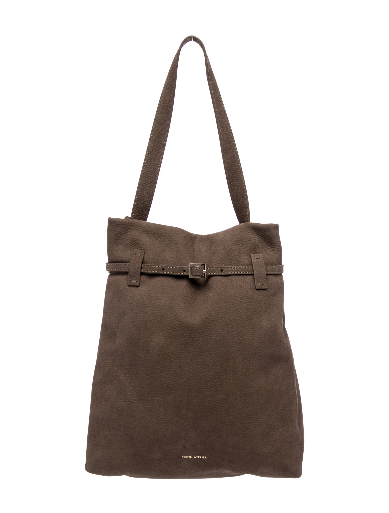 Manu Atelier Suede Shoulder Bag