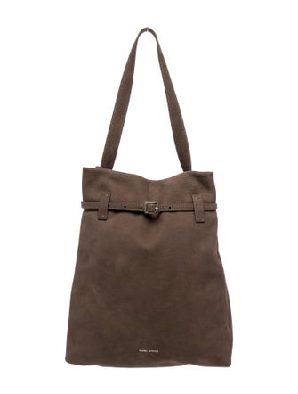 Manu Atelier Suede Shoulder Bag