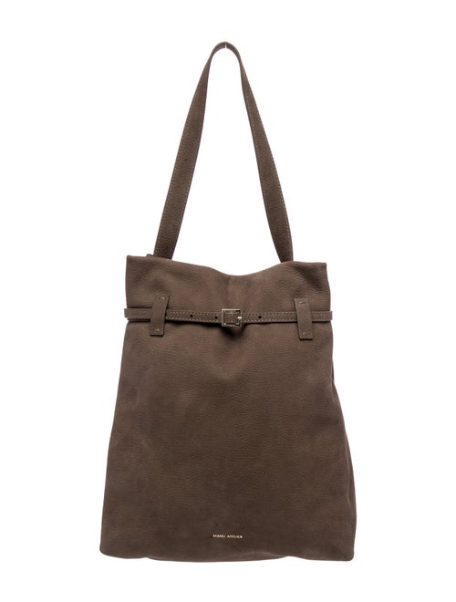 Manu Atelier Suede Shoulder Bag
