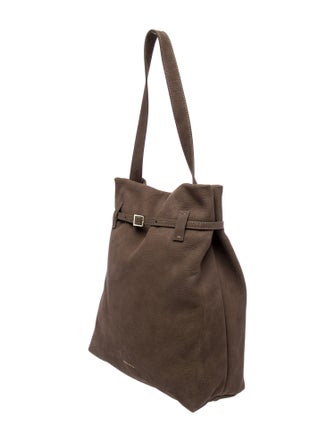 Manu Atelier Suede Shoulder Bag