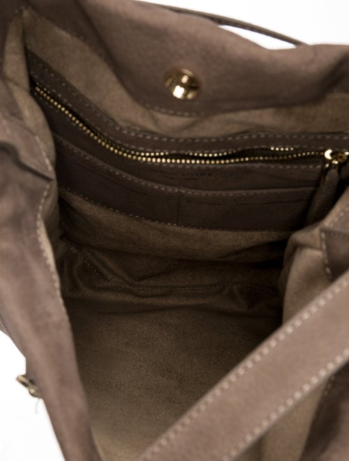 Manu Atelier Suede Shoulder Bag