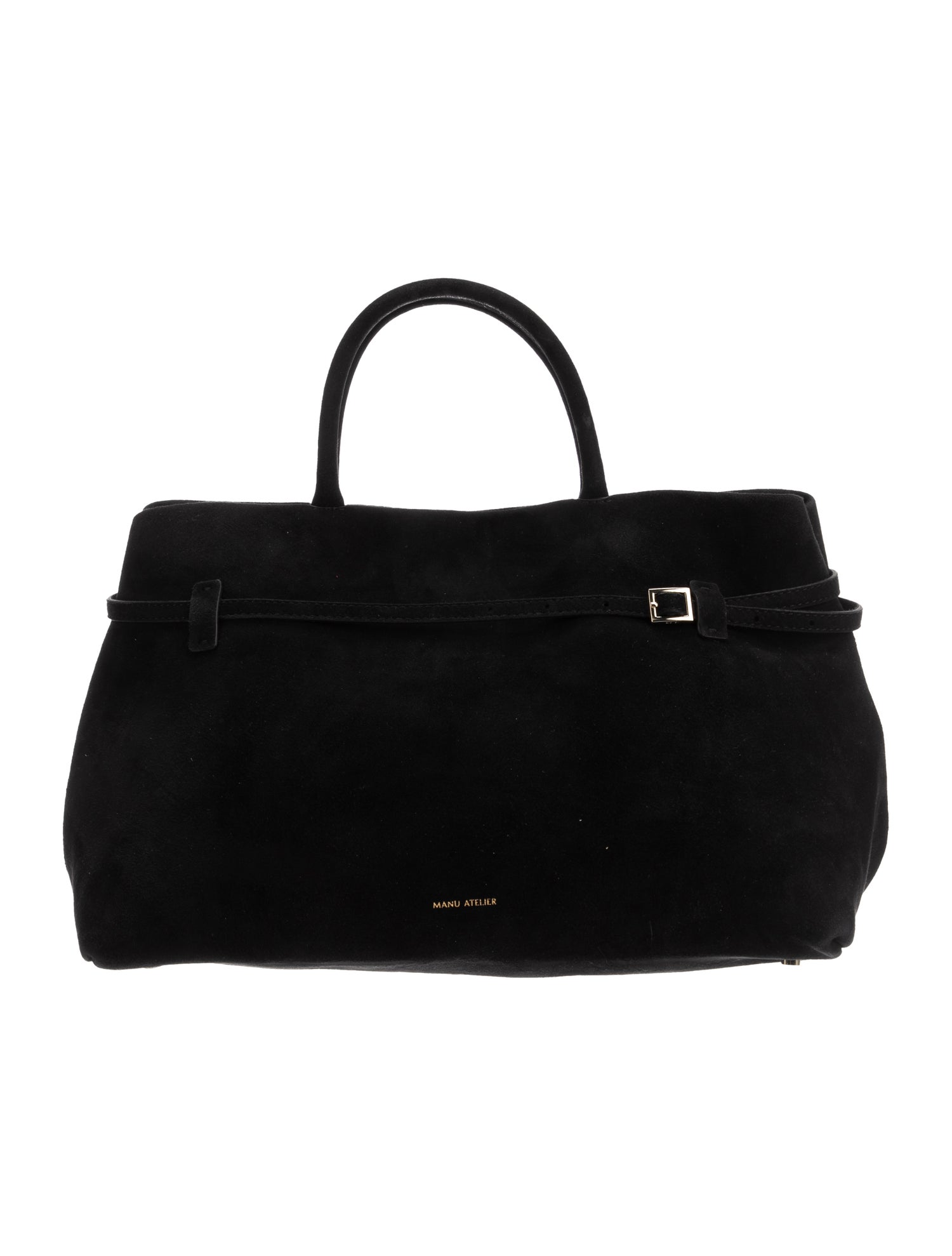 Manu Atelier Suede Shoulder Bag