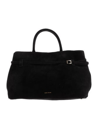 Manu Atelier Suede Shoulder Bag