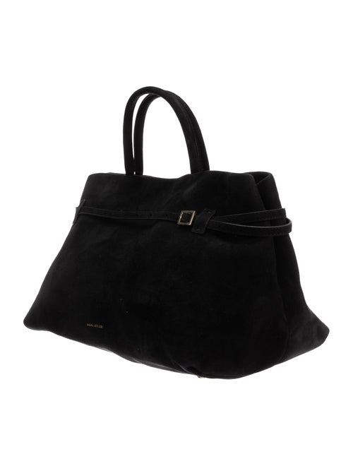 Manu Atelier Suede Shoulder Bag