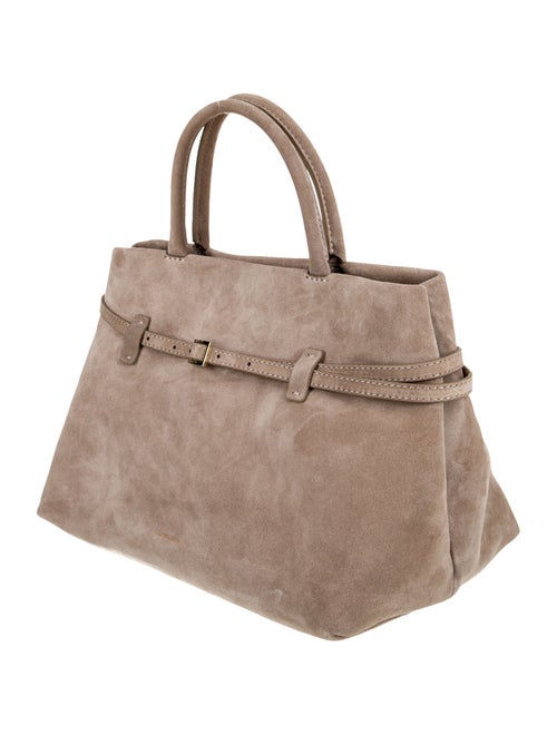 Manu Atelier Suede Top Handle Bag