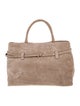Manu Atelier Suede Top Handle Bag