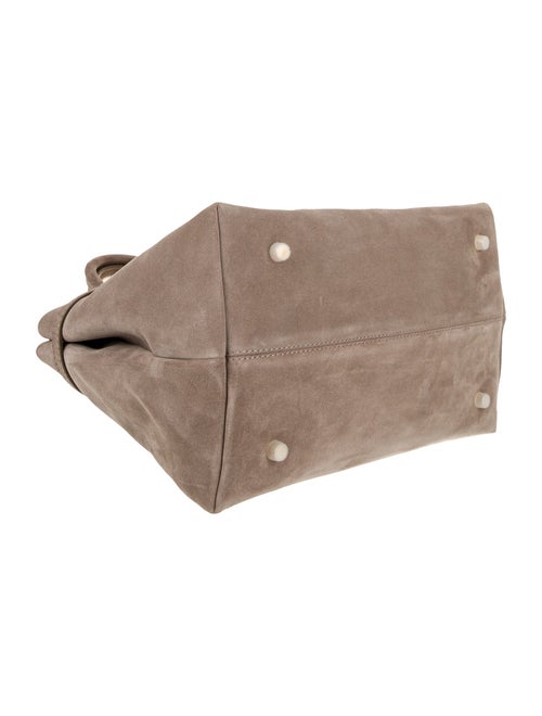 Manu Atelier Suede Top Handle Bag