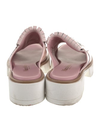 Marco Moreo Leather Crystal Embellishments Slides