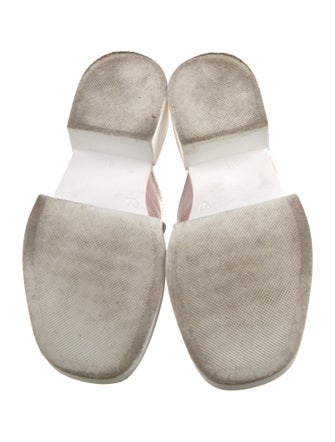 Marco Moreo Leather Crystal Embellishments Slides