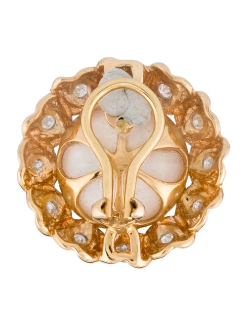 Mastoloni Pearls 18K Mabe Pearl & Diamond Single Clip-On Earring