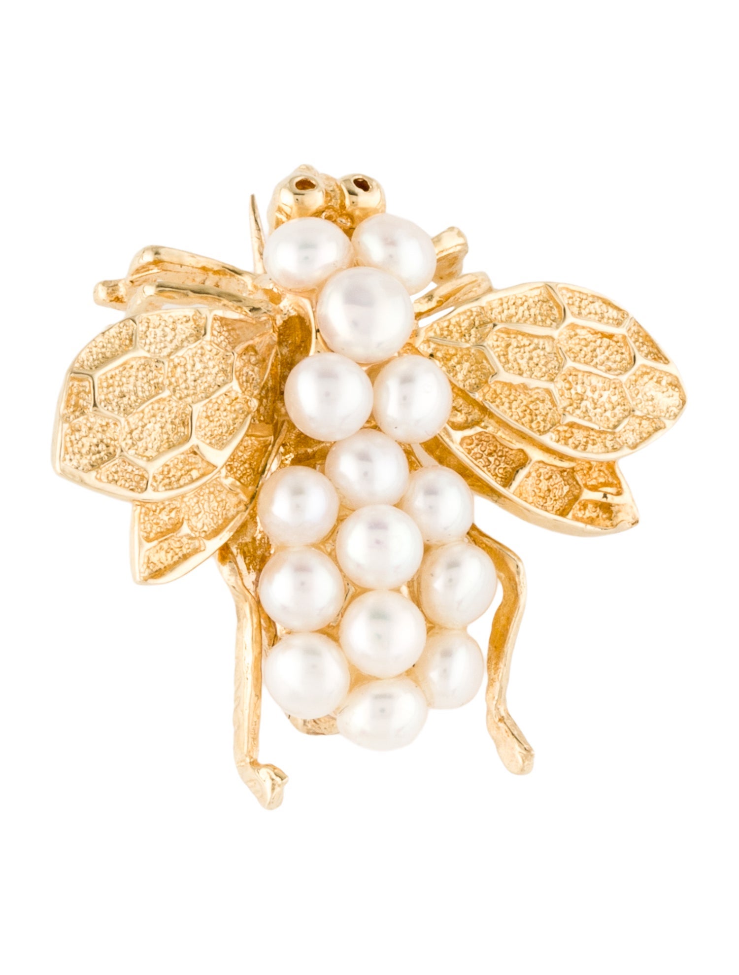 Mastoloni Pearls 14K Pearl Bee Brooch