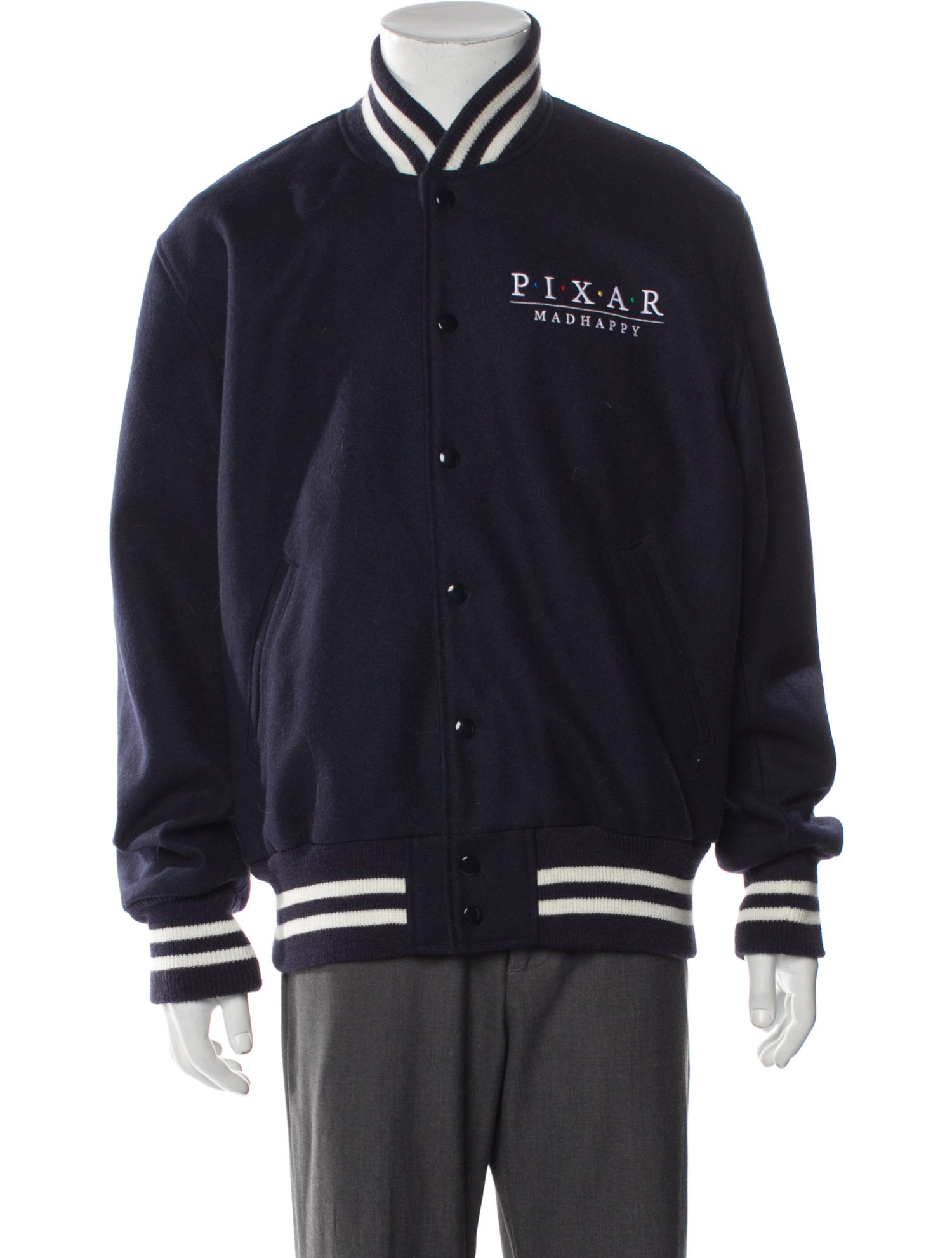Madhappy x PIXAR Wool Striped Varsity Jacket