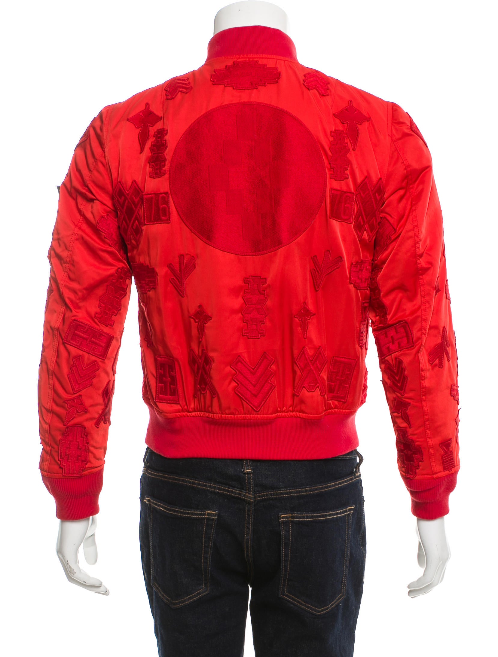 Marcelo Burlon x Alpha Industries MA-1 Bomber Jacket - Red