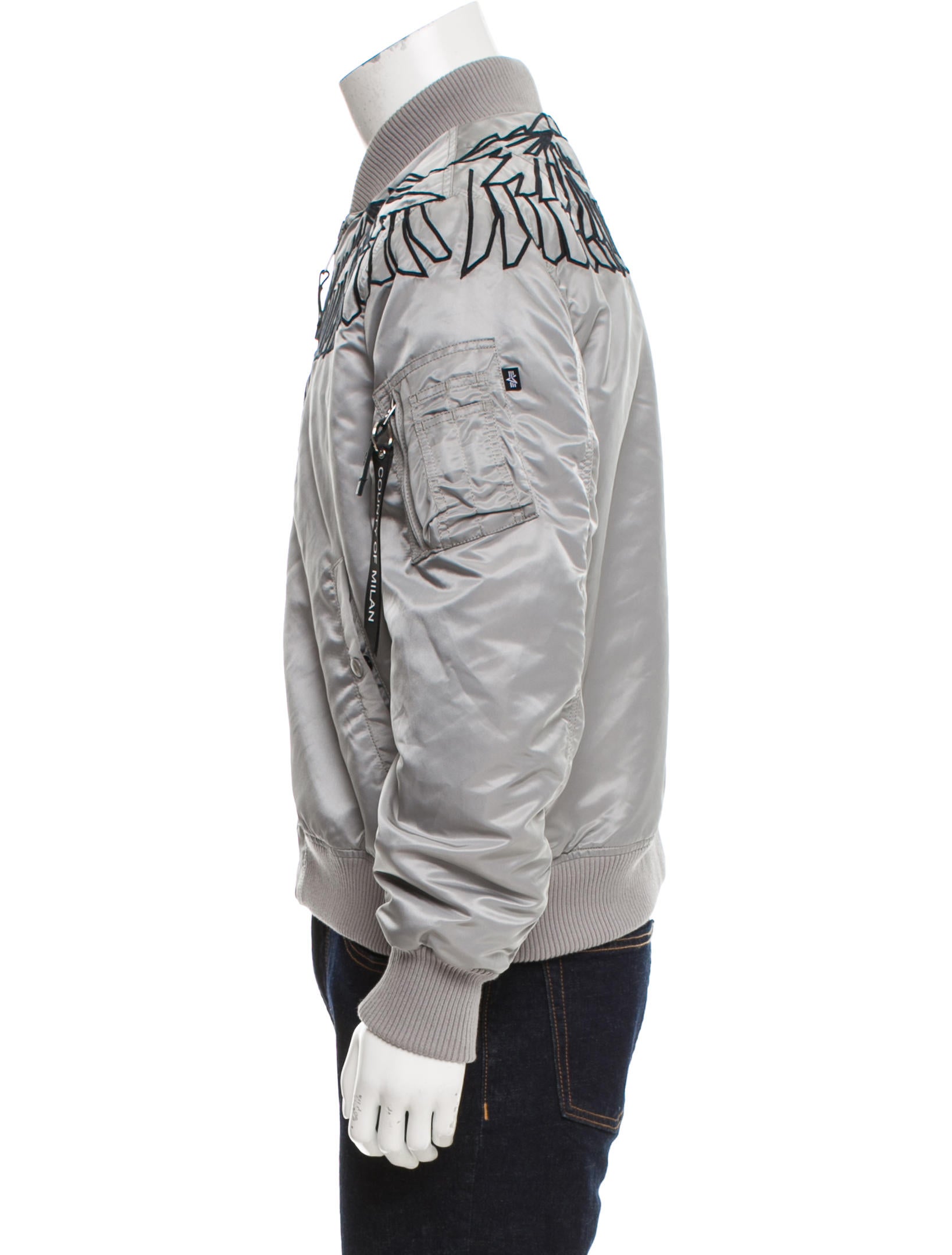 Marcelo Burlon x Alpha Industries Talca MA-1 Bomber Jacket - Black