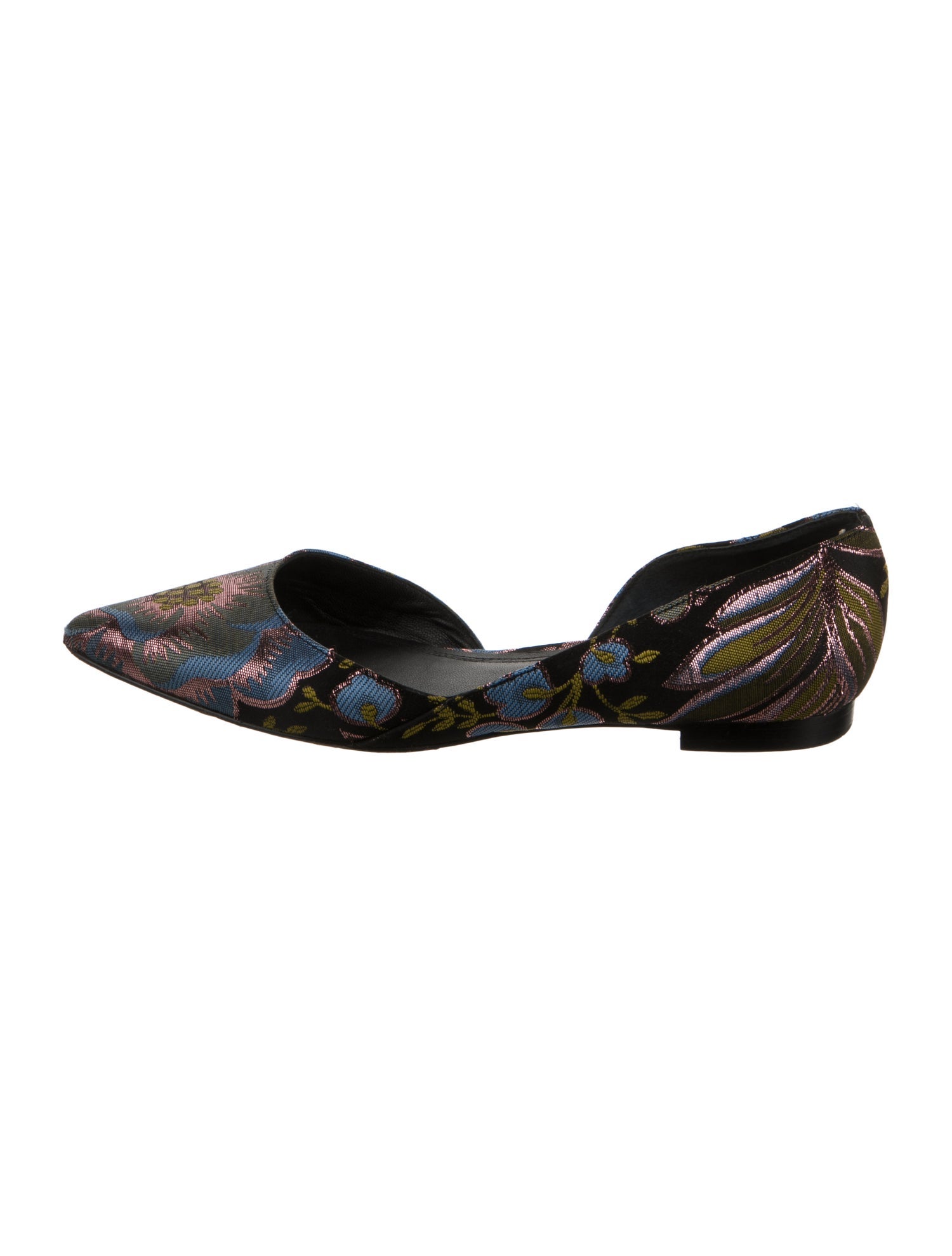 Marc Fisher Canvas Printed D'Orsay Flats