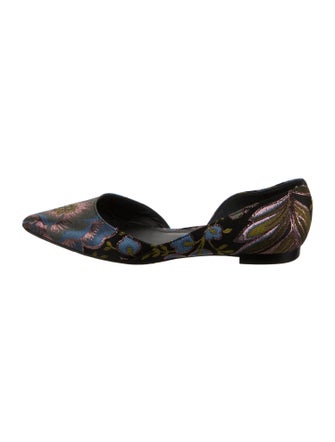 Marc Fisher Canvas Printed D'Orsay Flats