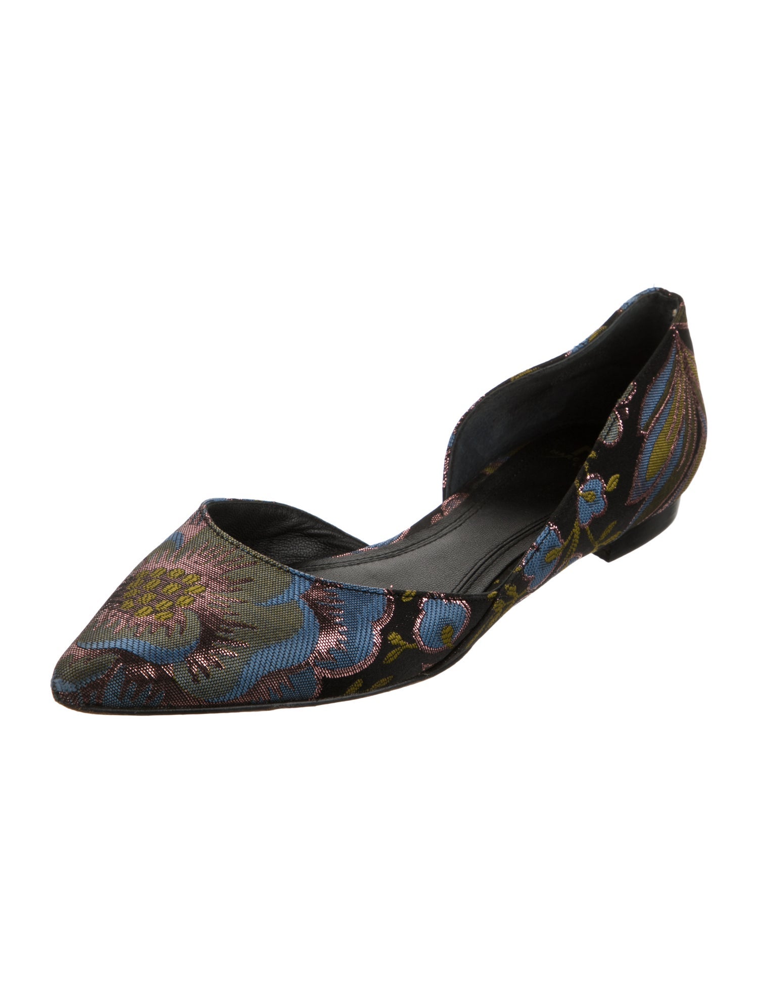 Marc Fisher Canvas Printed D'Orsay Flats