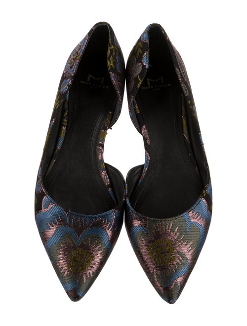 Marc Fisher Canvas Printed D'Orsay Flats