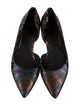 Marc Fisher Canvas Printed D'Orsay Flats
