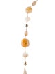Margo Morrison Agate, Chalcedony, Pyrite & Rutilated Quartz Bead Strand Necklace