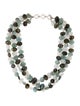 Margo Morrison Multi-Stone Three-Strand Necklace