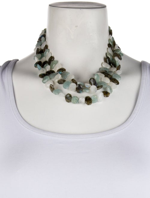 Margo Morrison Multi-Stone Three-Strand Necklace
