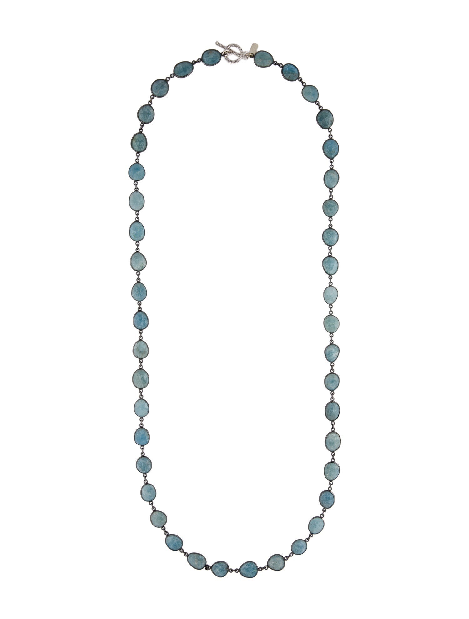 Margo Morrison Aquamarine Bead Strand Necklace