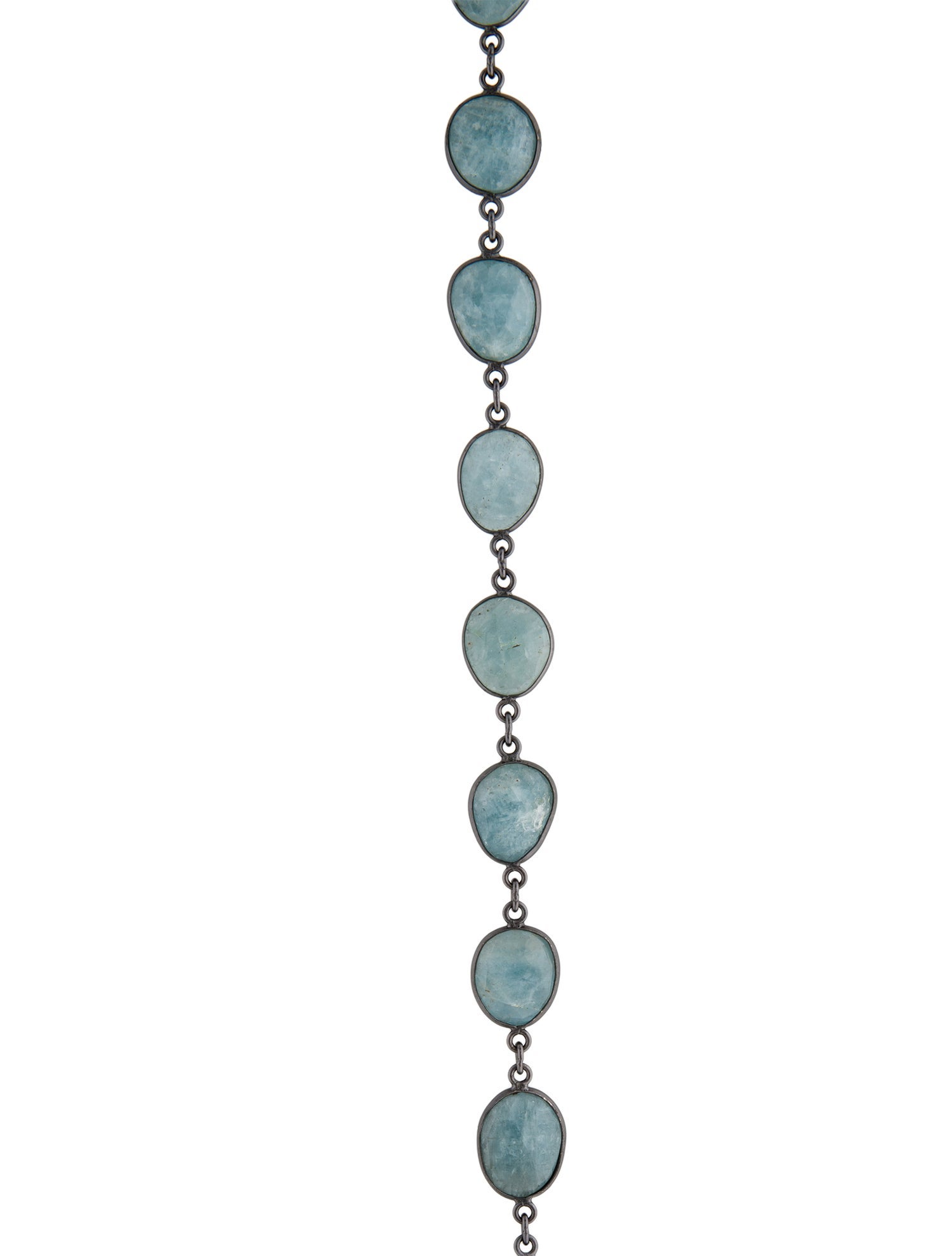 Margo Morrison Aquamarine Bead Strand Necklace