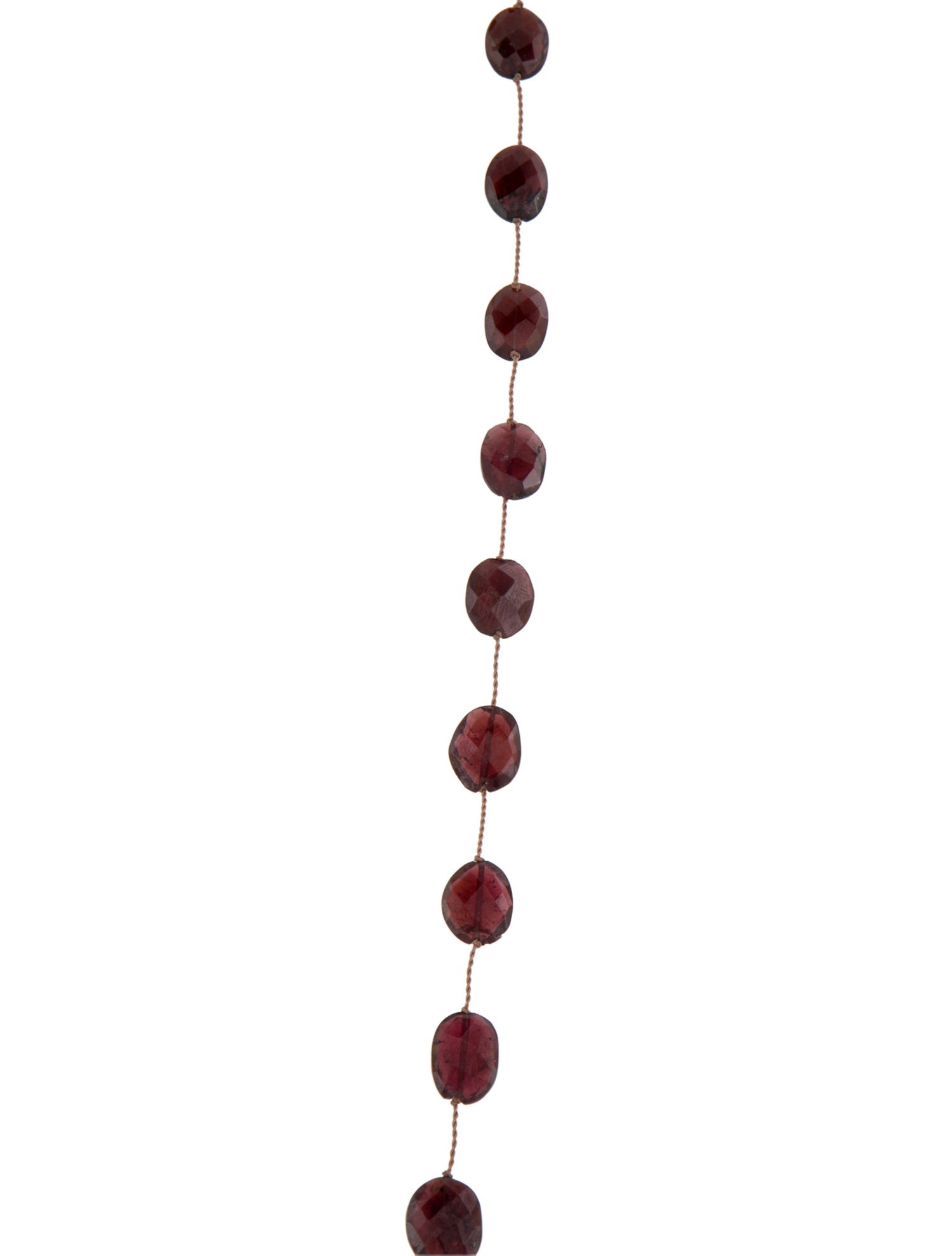Margo Morrison Garnet Long Station Necklace