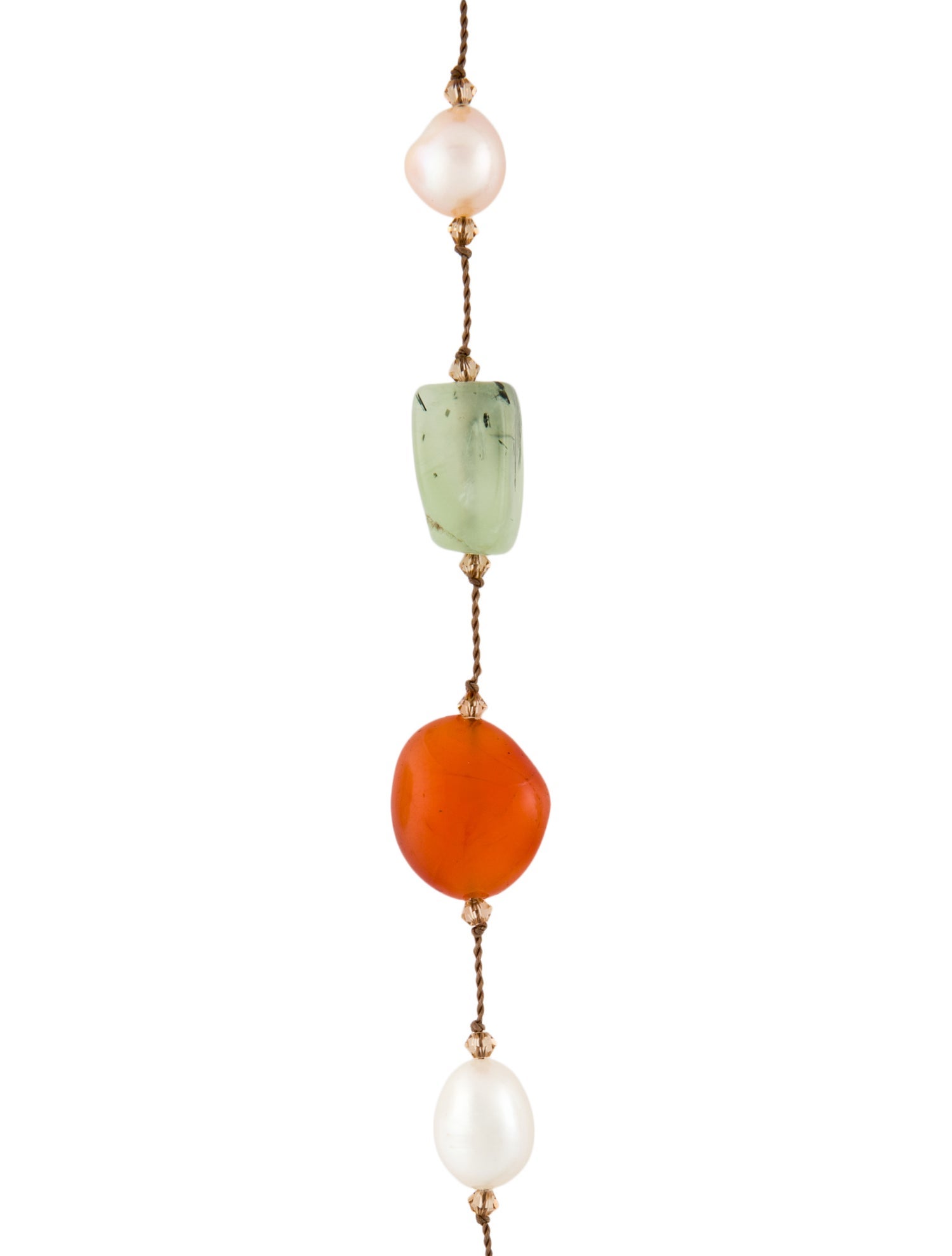 Margo Morrison Dyed Cultured Pearl, Dyed Coral, & Multistone Bead Station Necklace