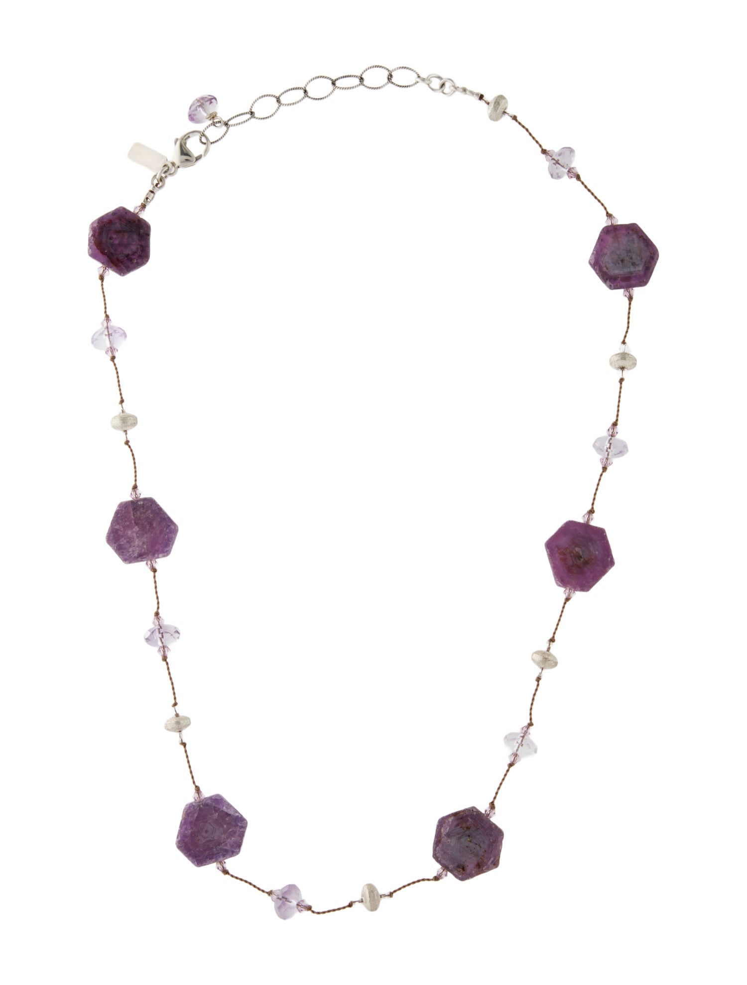 Margo Morrison Amethyst Slice Necklace