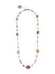 Margo Morrison Dyed Pearl & Multistone Beaded Necklace