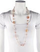Margo Morrison Dyed Pearl & Multistone Beaded Necklace