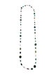Margo Morrison Multistone & Crystal Hexagonal Combo Station Necklace