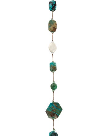 Margo Morrison Multistone & Crystal Hexagonal Combo Station Necklace