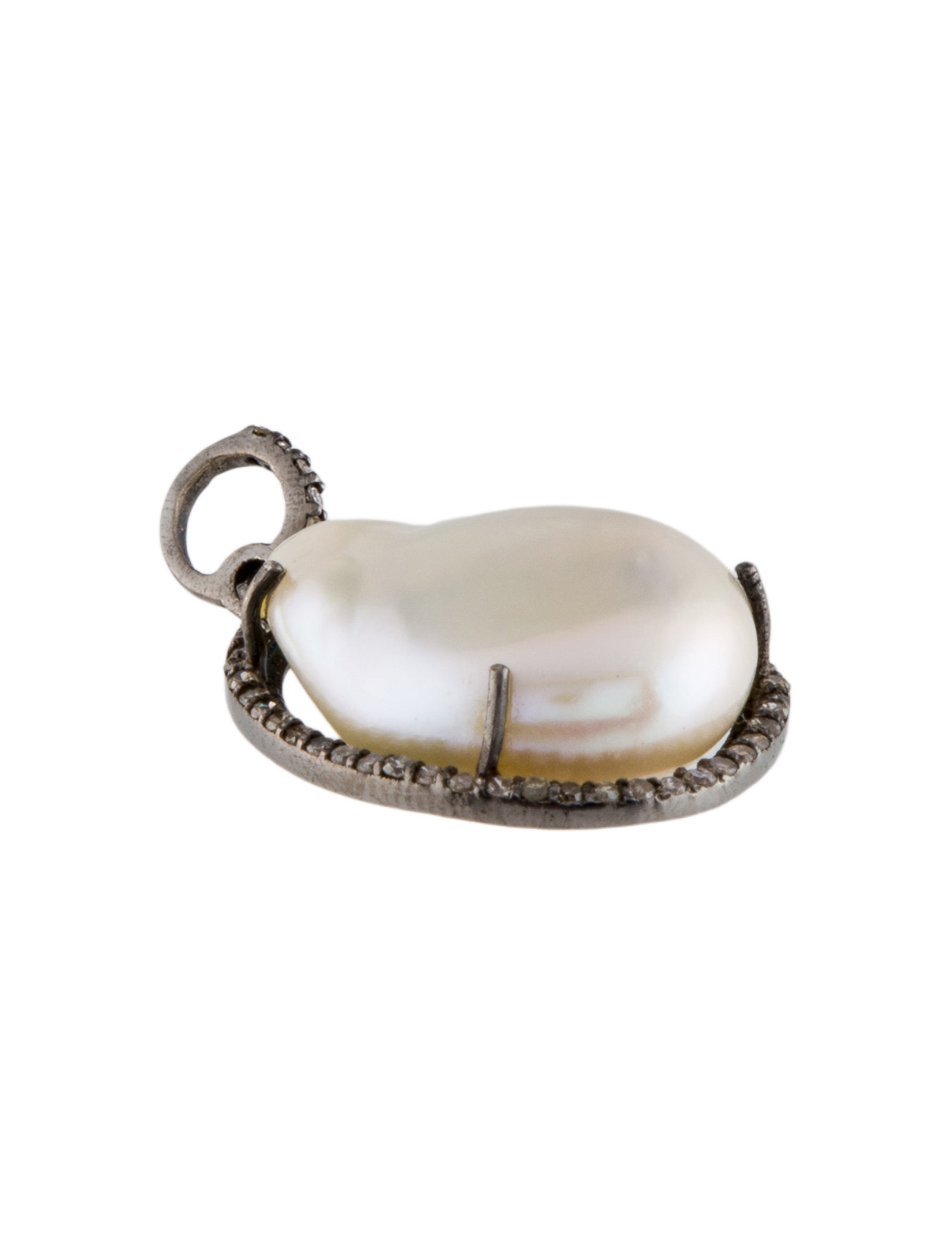 Margo Morrison Pearl & Diamond Pendant