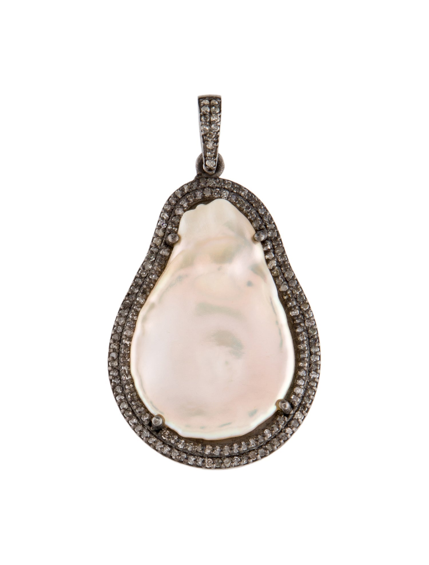 Margo Morrison Pearl & Diamond Pendant