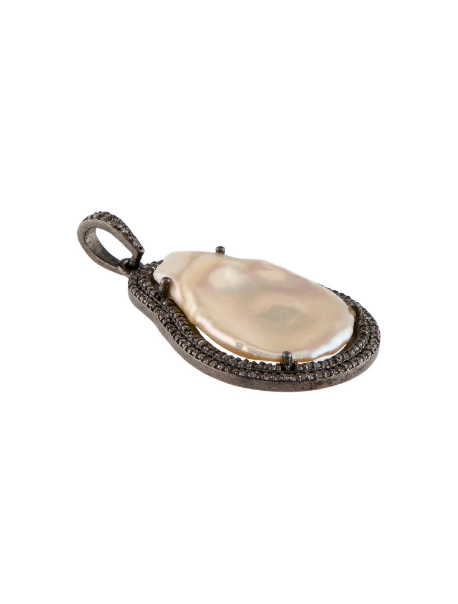 Margo Morrison Pearl & Diamond Pendant