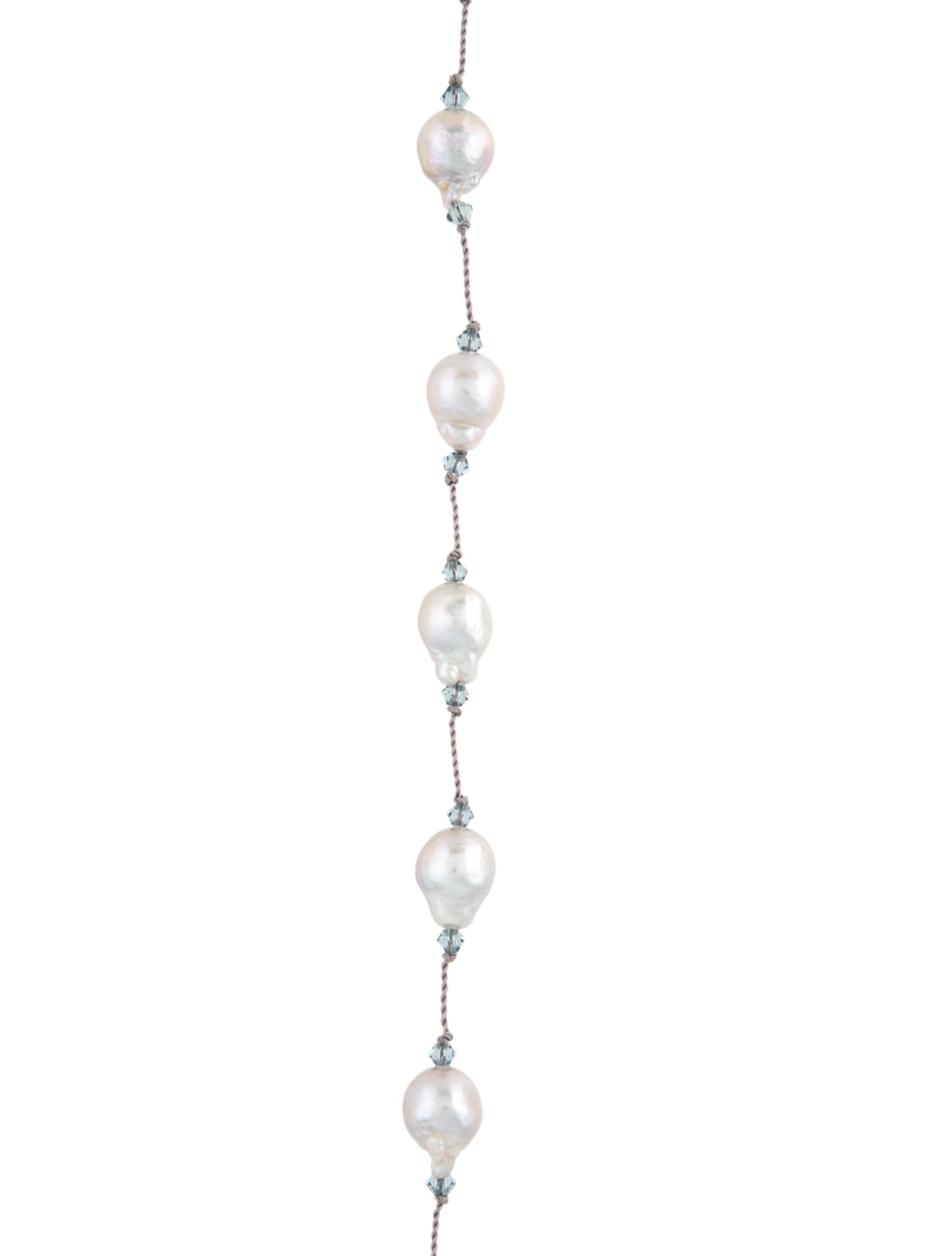 Margo Morrison Pearl & Glass Bead Station Necklace