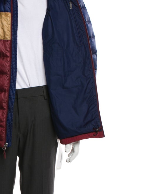 Marmot Colorblock Pattern Puffer Coat