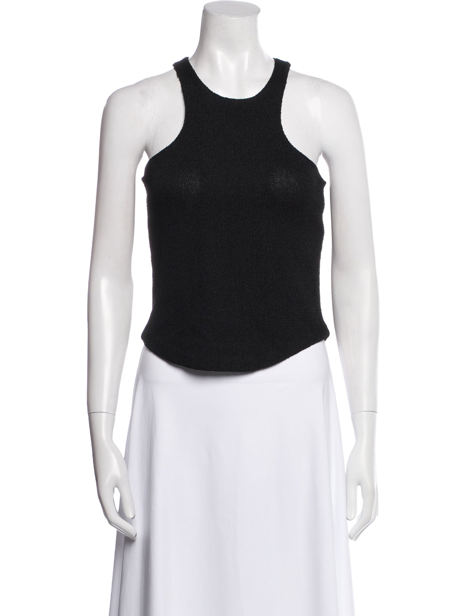Markoo Scoop Neck Sleeveless Crop Top