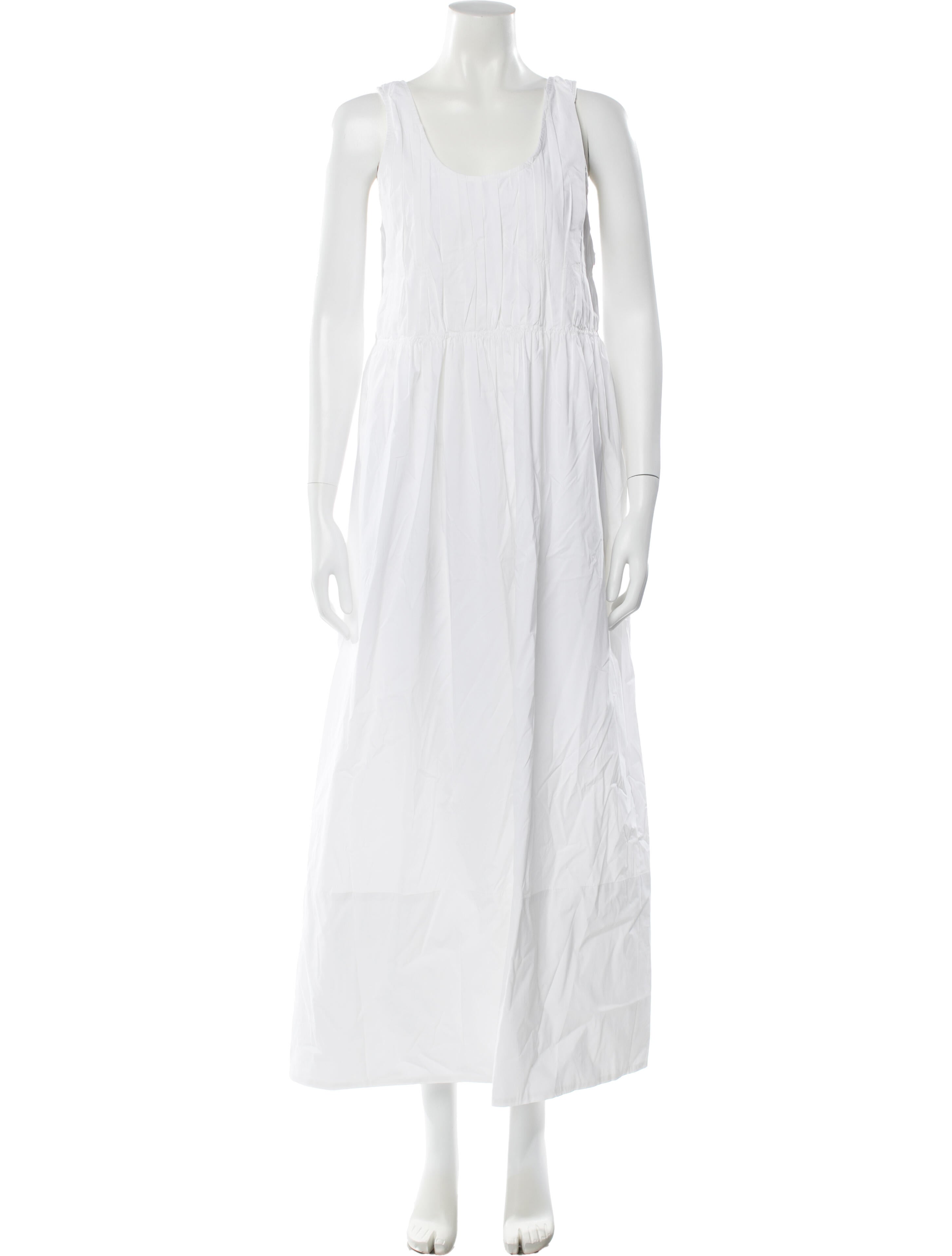 Markoo Scoop Neck Long Dress