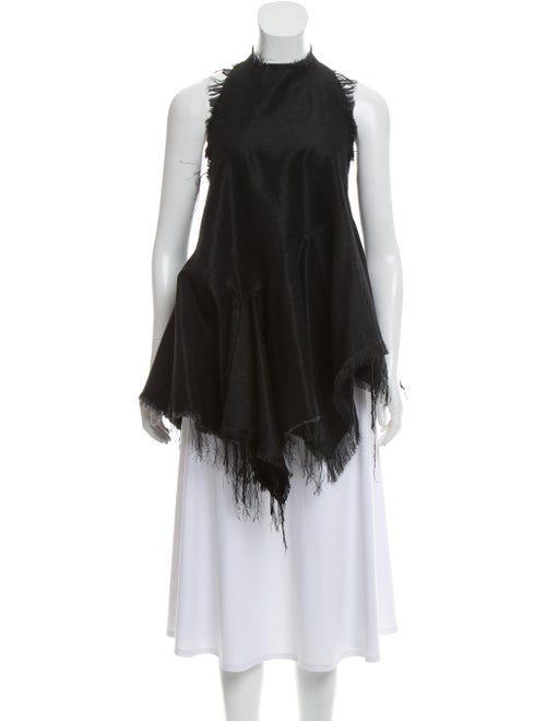 Marques' Almeida Denim Halter Top Black