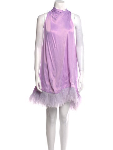 Marques' Almeida Dresses Cowl Neck Mini Dress US 12 | XL